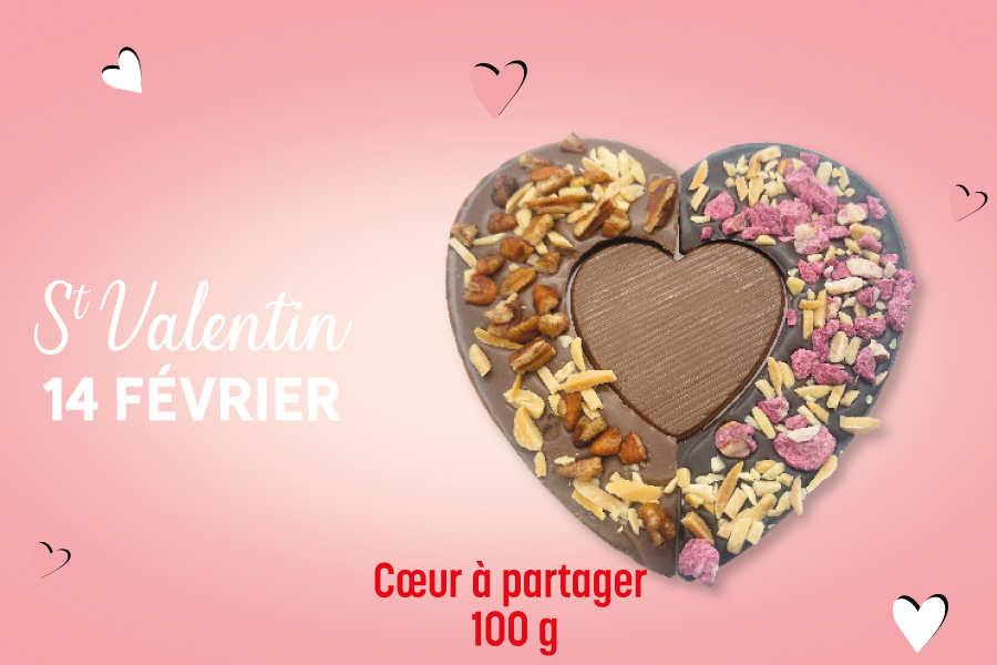 Joyeuse Saint Valentin à nos amoureux … du chocolat !
