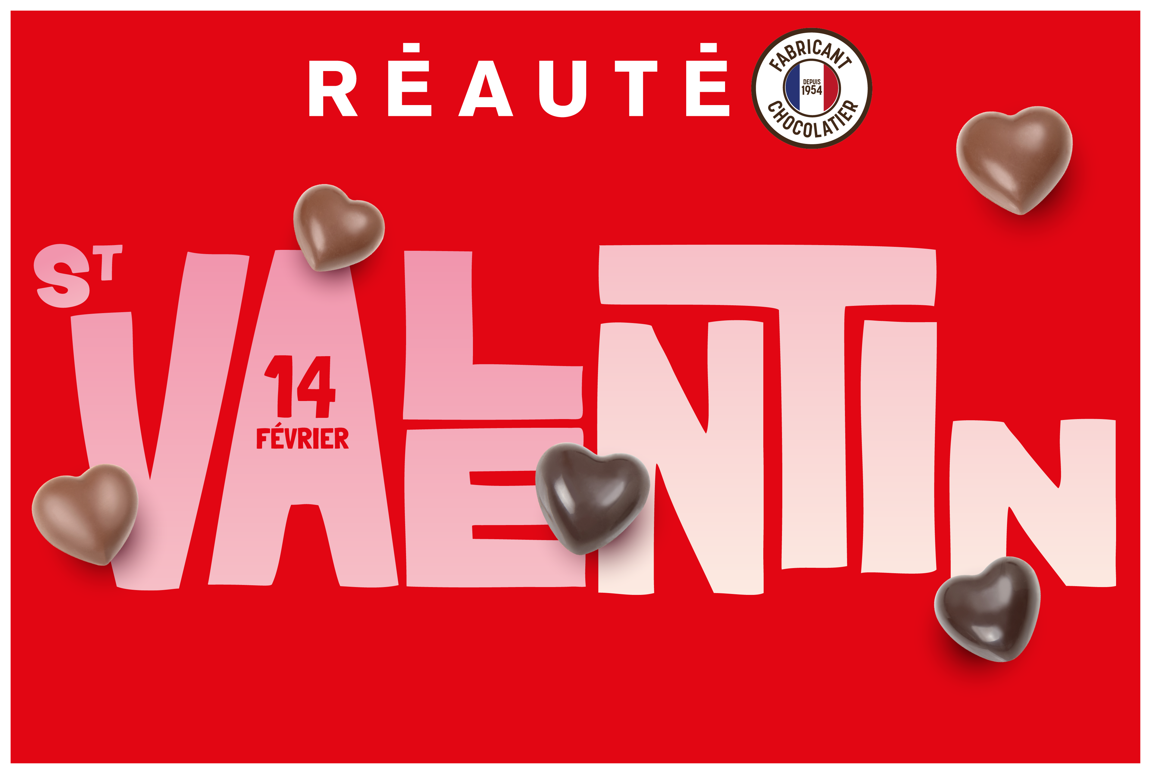 Pour une Saint Valentin pleine de saveurs, fondez pour Réauté !